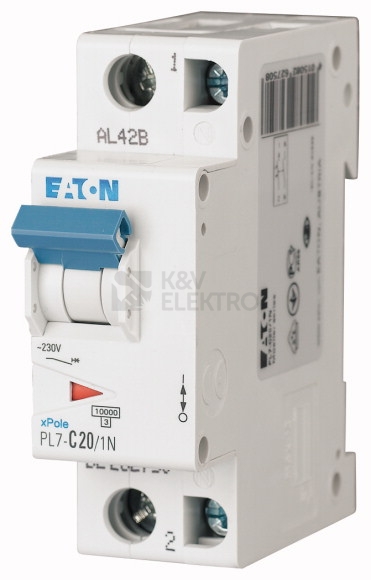 Obrázek produktu Jistič EATON PL7-C20/1N 20A 262750 0