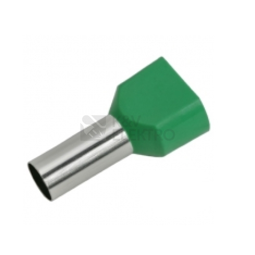 Lisovací dutinky dvojité zelené GPH DID 16-16 průřez 16mm2 délka 16mm (50ks)