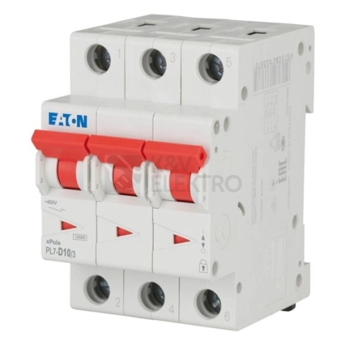 Jistič EATON PL7-D10/3 10A 263419
