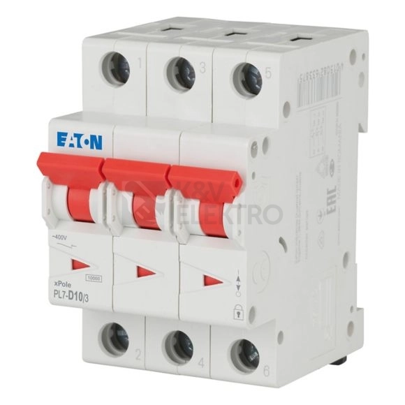 Obrázek produktu Jistič EATON PL7-D10/3 10A 263419 0
