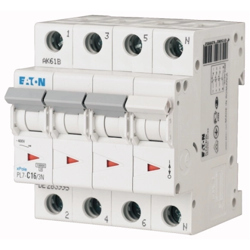 Jistič EATON PL7-16/3N/C 16A PL7-C16/3N 263995 (obrázek 3)
