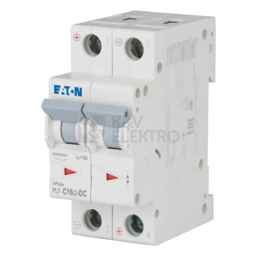Jistič EATON PL7-16/2/C-DC 16A PL7-C16/2-DC 264902