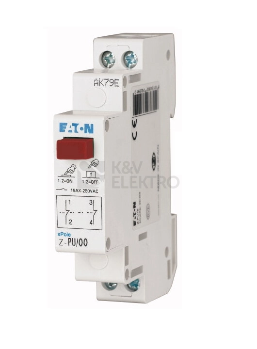 Obrázek produktu Modulové tlačítko EATON Z-PU/OO 2NC 16A 276294 0