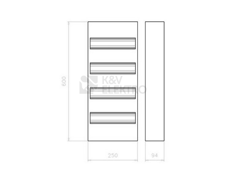 Obrázek produktu ROZVODNICE NA OMITKU BC-A-4/52-A 1