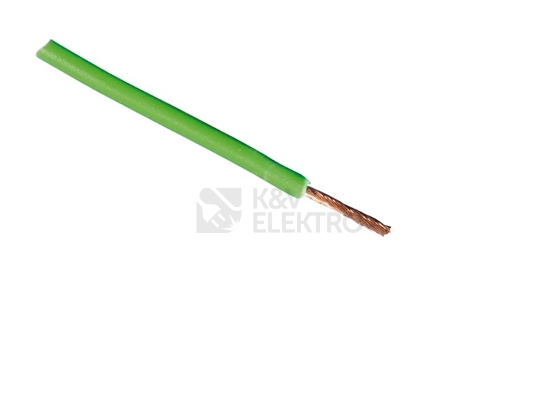 Obrázek produktu Vodič H05V-K 0,75 zelená (CYA 0,75) 0