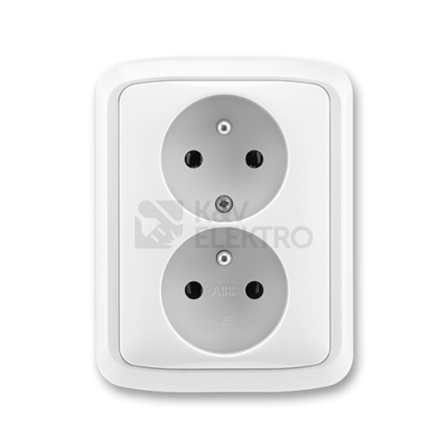 ABB Tango dvojzásuvka bílá 5512A-2349 B