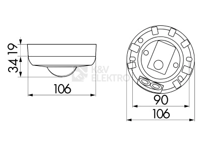 Obrázek produktu Pohybové čidlo B.E.G. LUXOMAT bílá PD3N-1C-SM 1