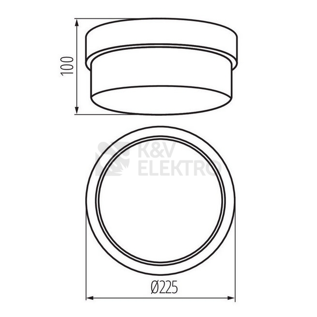 Obrázek produktu Svítidlo Kanlux TUNA S1101-W 100W E27 bílá IP44 04260 1