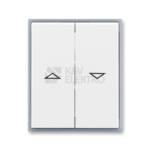 Obrázek produktu ABB Element kryt spínače žaluziového bílá/ledová šedá 3558E-A00662 04 0