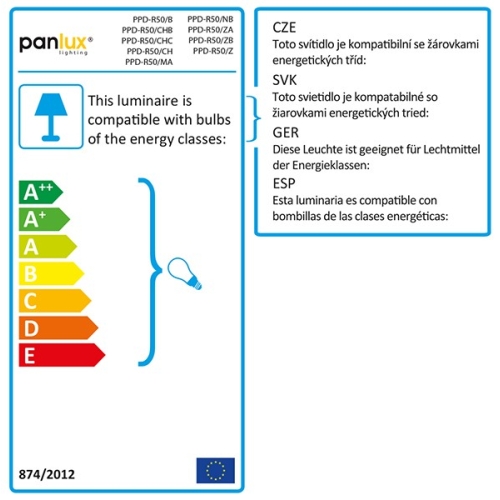 Podhledové svítidlo Panlux PPD-R50/CHC chrom černý