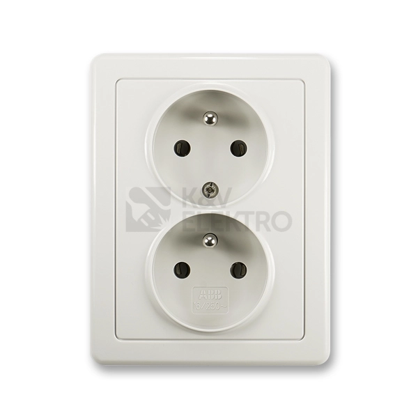 Obrázek produktu ABB Swing dvojzásuvka světle šedá 5512G-C02349 S1 0
