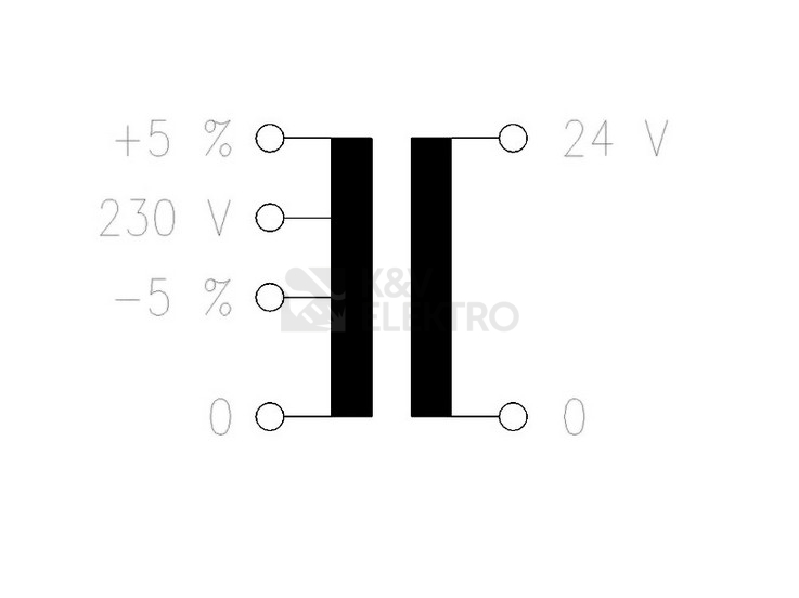 Obrázek produktu TRAFO ODDEL./BEZP. 1F STI0,5(230/24) 1