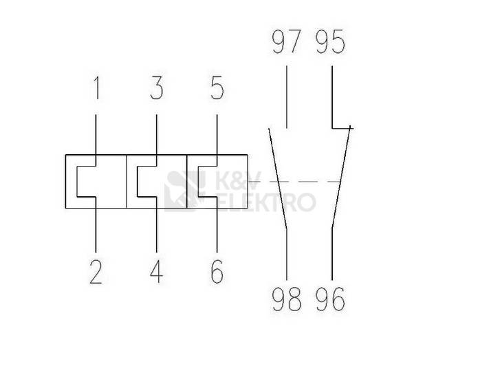 Obrázek produktu Tepelné relé EATON ZE-0,6 0,4-0,6A 014333 1