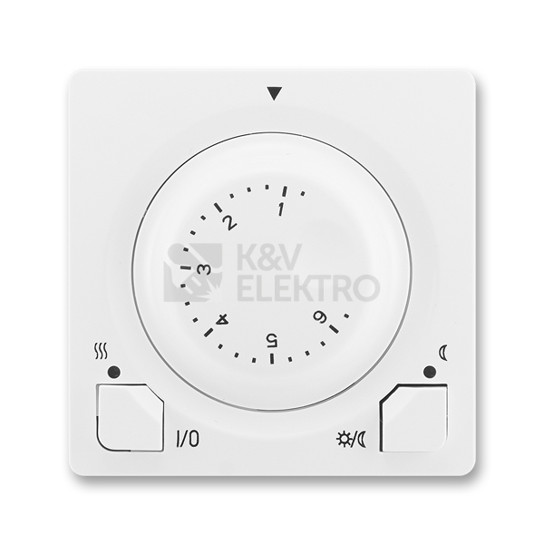 Obrázek produktu ABB Swing (L) termostat otočný 3292G-A10101 B1 jasně bílá 0