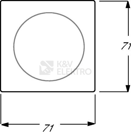 Obrázek produktu  ABB Impuls kryt vypínače slonová kost 1753-0-0066 (1786-72) 2CKA001753A0066
 1