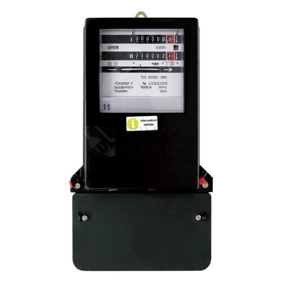 Obrázek produktu Elektroměr na kříž 3F ETD 10-60 2-sazby repasovaný 0
