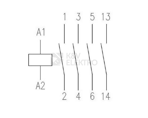 Obrázek produktu Stykač EATON DILM25-10(RDC240) 25A 240VDC 1NO 277149 2