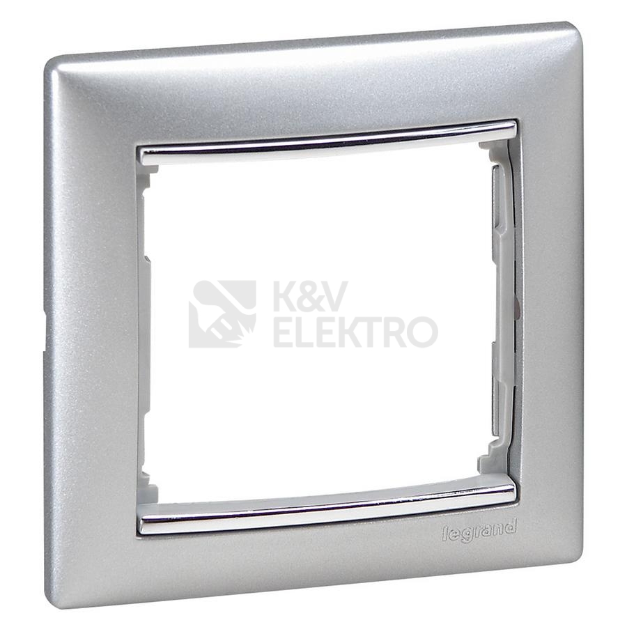 Obrázek produktu Legrand Valena rámeček stříbrný proužek hliník 770351 0