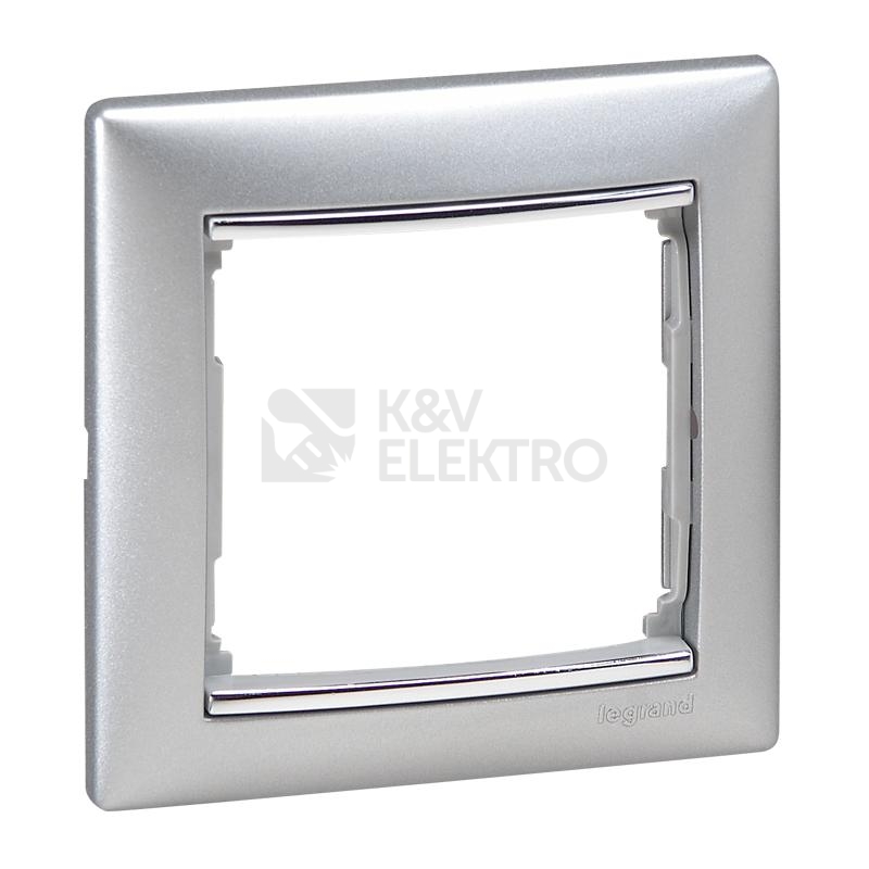 Obrázek produktu Legrand Valena rámeček stříbrný proužek hliník 770351 1