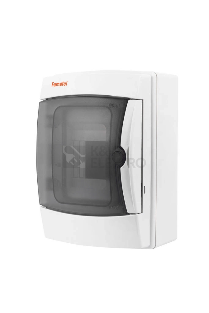 Obrázek produktu Rozvodnice na omítku Famatel 3904-T průhledné dveře 4M IP65 39041 0