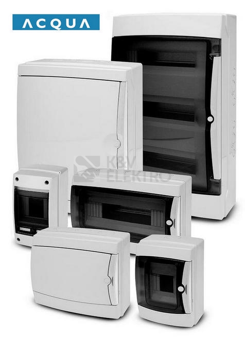 Obrázek produktu Rozvodnice na omítku Famatel 3904-T průhledné dveře 4M IP65 39041 4