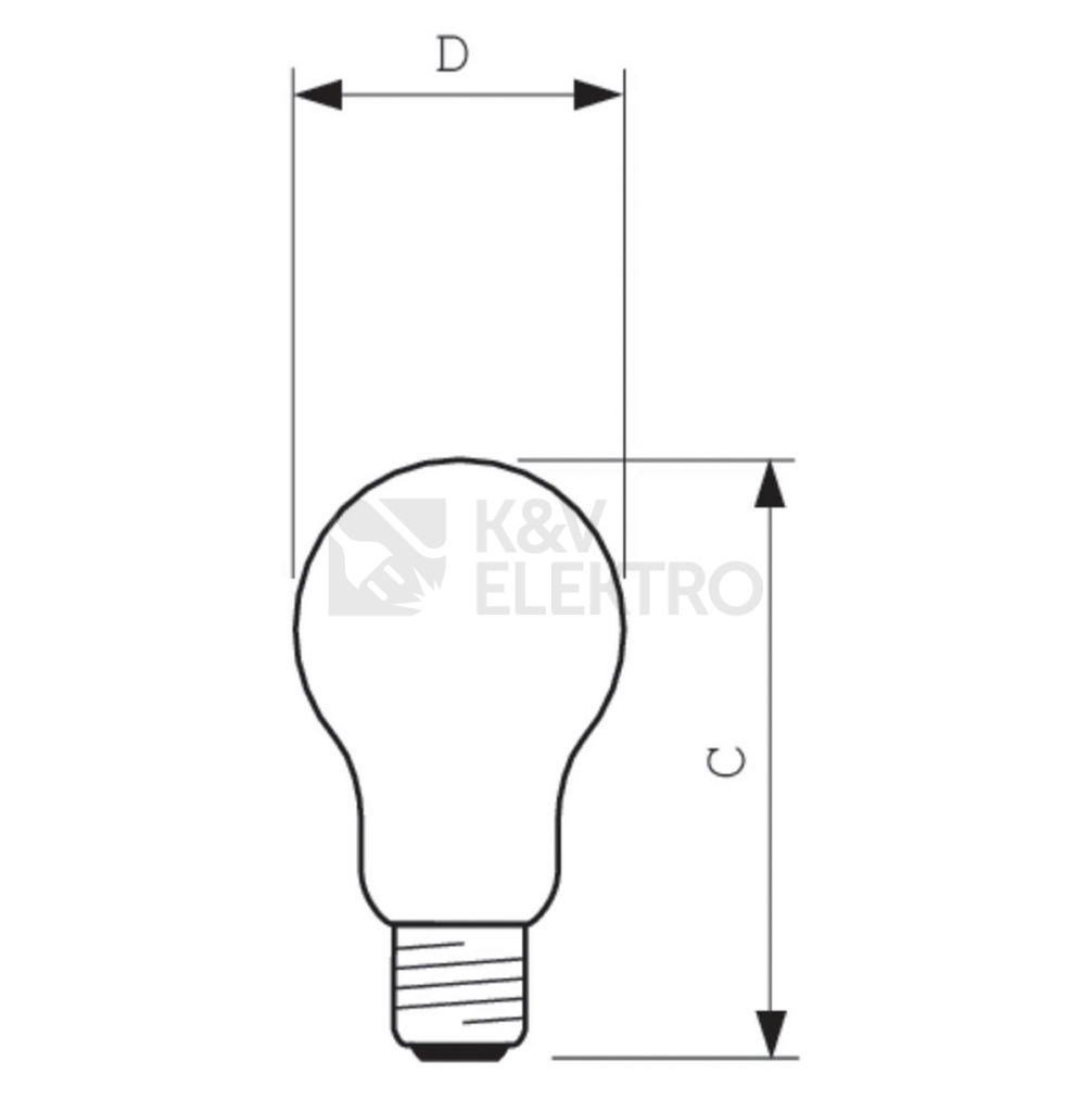 Obrázek produktu Žárovka průmyslová čirá Philips Standard 24V 40W E27 BRC ELV A60 1