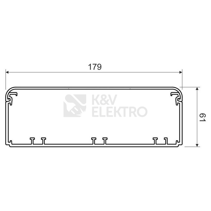 Obrázek produktu Parapetní žlab KOPOS EKE 180x60 HD 2m bílá 1