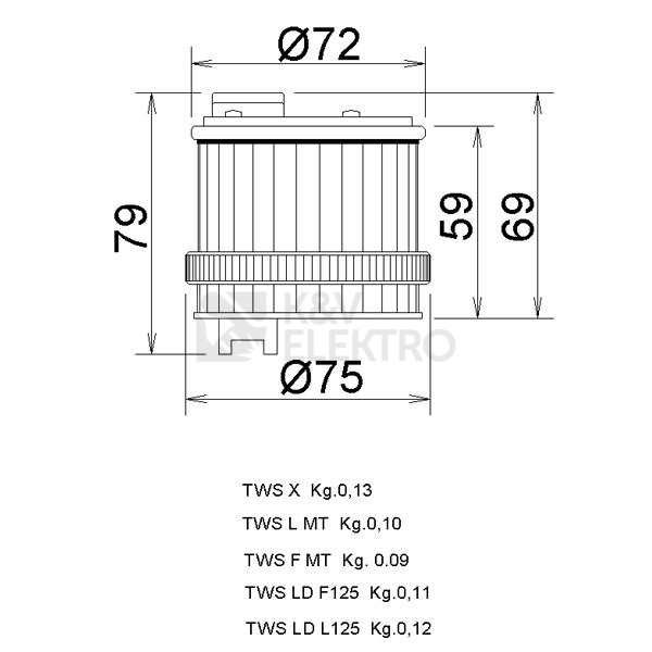 Obrázek produktu OPTICKY MODUL TWS F MTV12/240DCAC2 OR. 27702 1