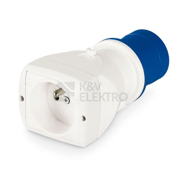 Obrázek produktu Redukce z průmyslové zásuvky 2P+E 16A na domovní zásuvku 2P+E 16A SCAME 610.374 0