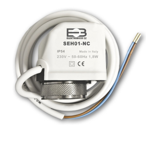 Termoelektrický pohon ELEKTROBOCK SEH01-NC 230VAC závit M30x1,5mm