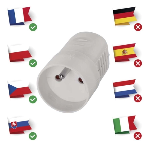 Spojka/zásuvka EMOS P0042 bílá YC-FAX-4 (obrázek 3)