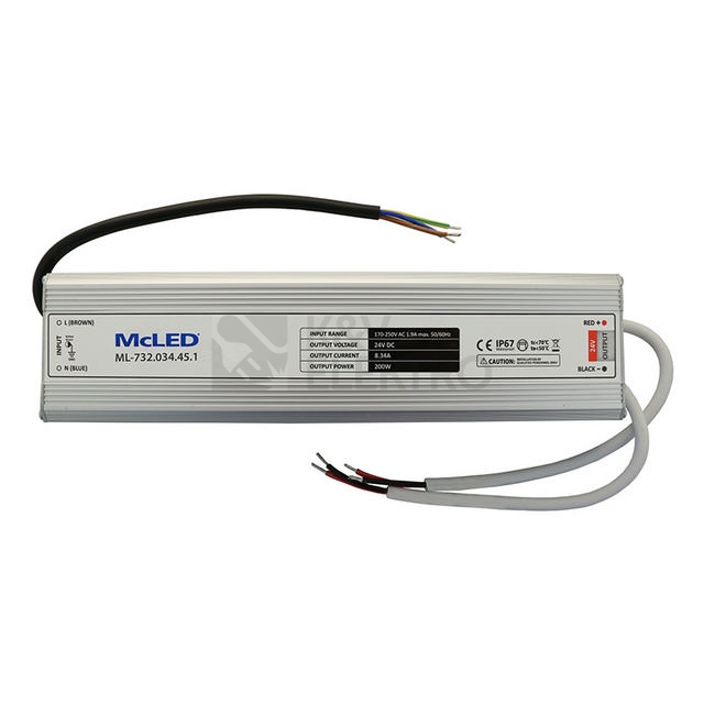 Obrázek produktu LED napájecí zdroj McLED 24VDC 8,33A 200W ML-732.034.45.1 1