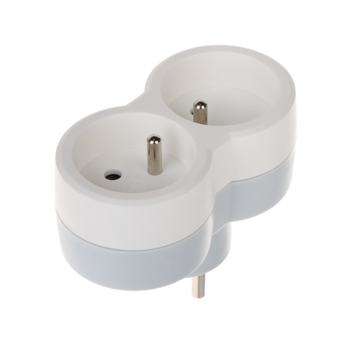 Legrand rozdvojka šedo-bílá 2x2P+T 50638