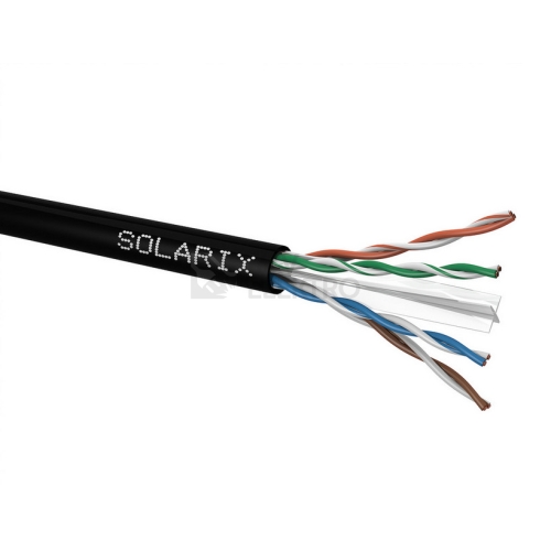  UTP kabel Solarix SXKD-6-UTP-PE venkovní 1m