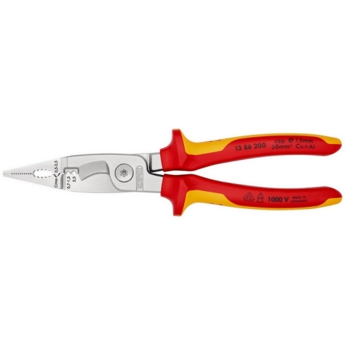 Multikleště Knipex 13 86 200 elektroinstalační 200mm VDE 1000V