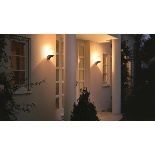 Venkovní nástěnné svítidlo Steinel L 585 černá 005535 1xE27/60W s pohybovým čidlem