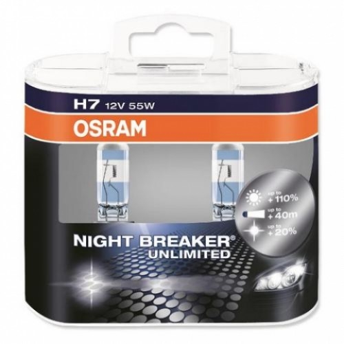 Autožárovka Osram Night Breaker Unlimited 64210NBU-HCB H7 PX26d 12V 55W (2ks)