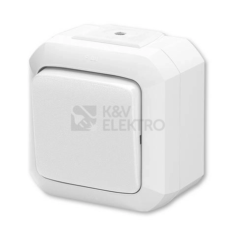 Obrázek produktu ABB Variant+ tlačítko č.6/0 IP54 bílá 3558N-C86510 B 0