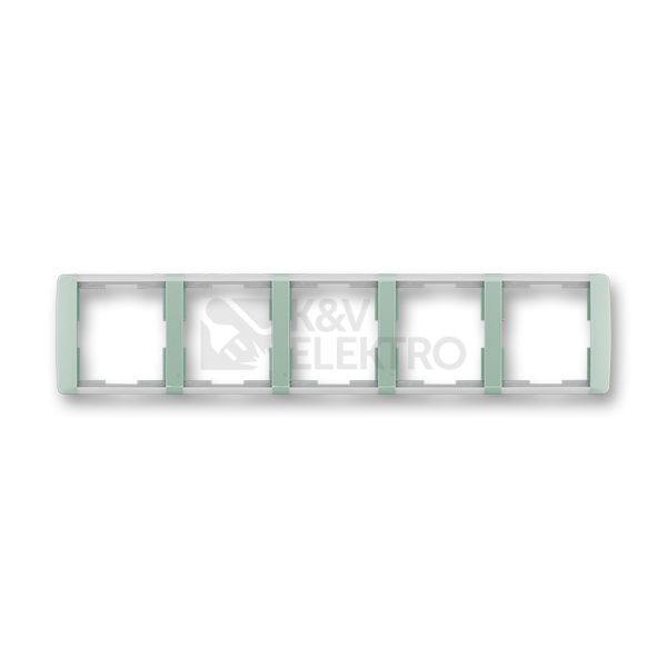Obrázek produktu ABB Element pětirámeček agáve/ledová bílá 3901E-A00150 22 vodorovný 0