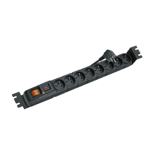 Levně Napájecí panel ACAR S8 PDU 8x230V 3m přepěťová ochrana 19" 1U vypínač