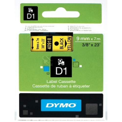 Páska do štítkovače Dymo 40918 žlutá/černá 9mm/7m S0720730