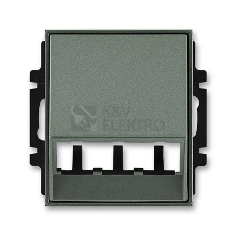 Obrázek produktu ABB Time, Time Arbo kryt LED osvětlení nebo datové zásuvky antracitová 5014E-A00400 34 pro Panduit Mini-Com 0