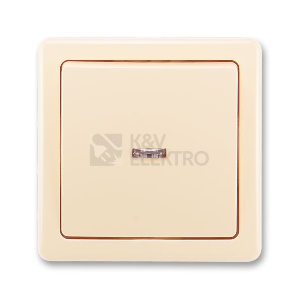 Obrázek produktu ABB Swing spínač č.6 kompletní s rámečkem krémová 3557G-C06341 C1 0