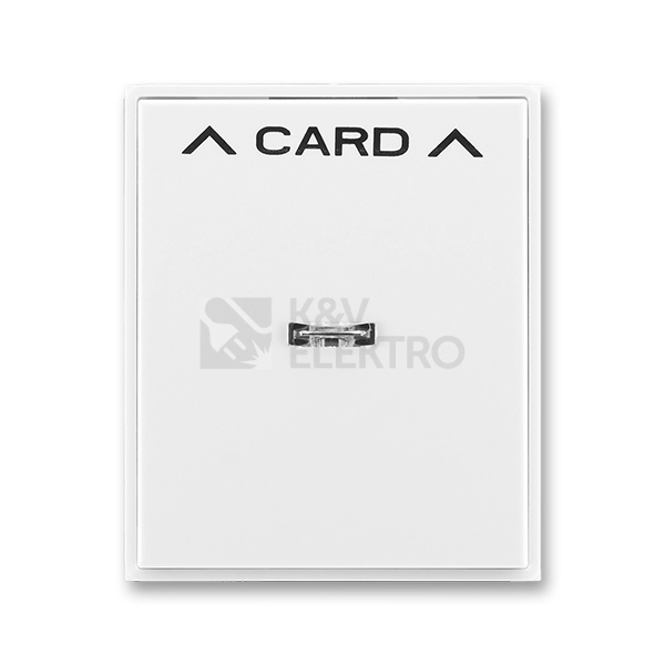Obrázek produktu ABB Element, Time kryt kartového spínače bílá/bílá 3559E-A00700 03 s průzorem 0