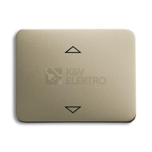 ABB Alpha exclusive kryt vypínače žaluziového Busch-Jalousiecontrol II palladium 6430-0-0317 (2CKA006430A0317)