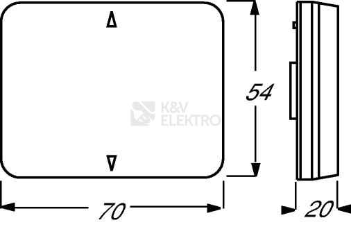 Obrázek produktu ABB Alpha exclusive kryt vypínače žaluziového Busch-Jalousiecontrol II slonová kost 6430-0-0321 (2CKA006430A0321) 1