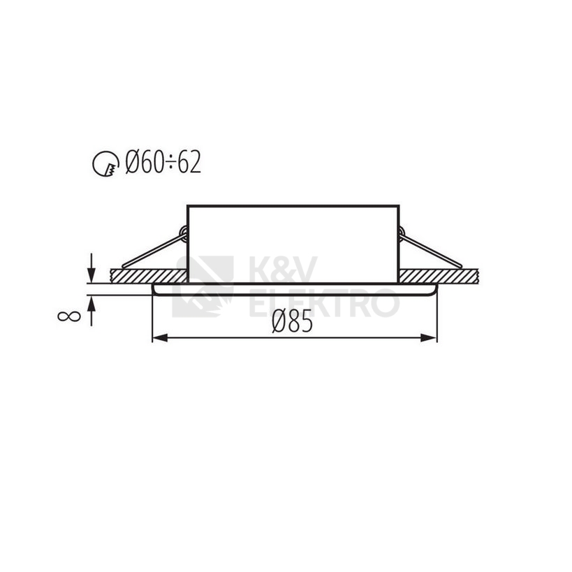 Obrázek produktu Podhledové svítidlo Kanlux MARIN CT-S80-SN saténový nikl 04704 2