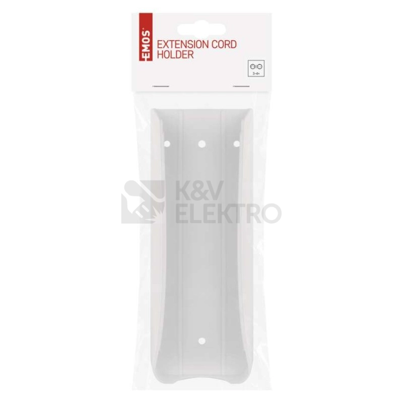 Obrázek produktu Držák prodlužovacího kabelu EMOS P3 bílá P0003C 1904030000 7
