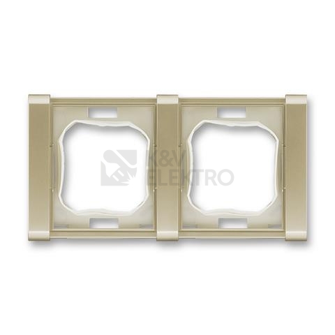 Obrázek produktu ABB Time dvojrámeček IP44 šampaňská 3901F-A00942 K3 0