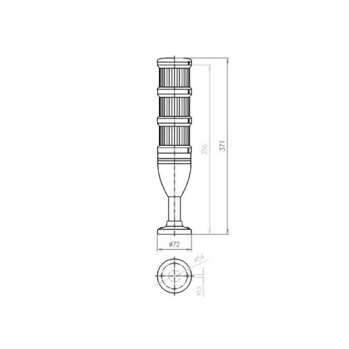Signalizacní sloupek cervená-žlutá-zelená 24VAC/DC IP66 EATON SL7-100-L-RYG-24LED 171425 (obrázek 3)